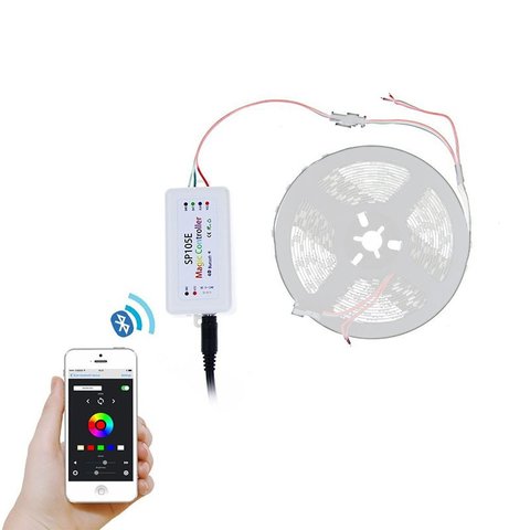 Контролер з Bluetooth-управлінням SP105E (RGB, WS2801, WS2811, WS2812, WS2813 5-24 В) Прев'ю 4