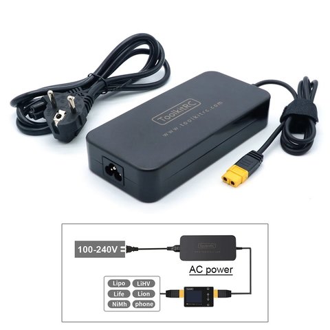 Блок живлення ToolkitRC ADP200 200W, вихід 19,5 В 10,3 А, (вихід XT60) Прев'ю 2