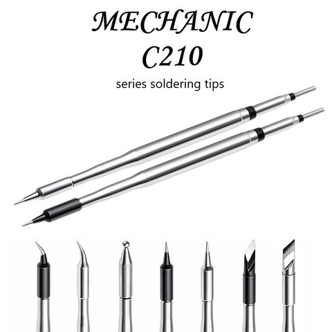 Паяльное жало Mechanic C210-TS, с изгибом, черный Превью 4