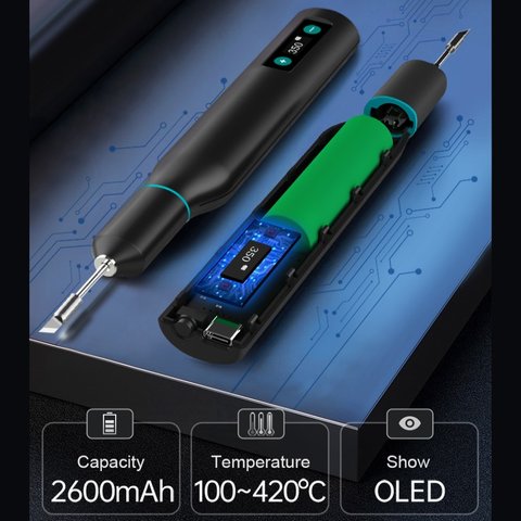 Пaяльник Quick TS1, 10 Вт, 100-420°C, 2600 mAh, Type-C Превью 2
