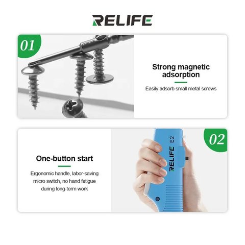 Cordless Power Screwdriver RELIFE E2, (with rotation control, Li-ion 1000mAh, 350/600/850 RPM) Preview 7