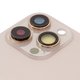Housing Back Cover compatible with iPhone 13 Pro, (golden, with camera lens, Gold, small hole) Preview 1