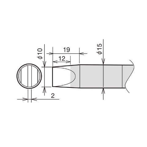 Punta de recambio para cautín Goot RX-89HRT-10D Vista previa  1
