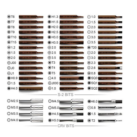 Juego de herramientas profesionales para reparar teléfonos móviles y tabletas 61 en 1 Jakemy JM-8166 Vista previa  4