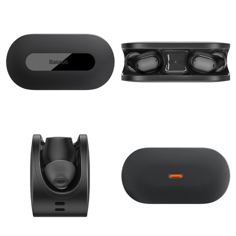 Auricular Baseus Bowie EZ10, inalámbrica, negra, con funda de carga, con cable, #A00054300116-Z1 Vista previa  1