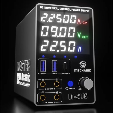 Fuente de alimentación (potencia) Mechanic DC-2405+, hasta 24 V, hasta 5 A, 120 W Vista previa  1