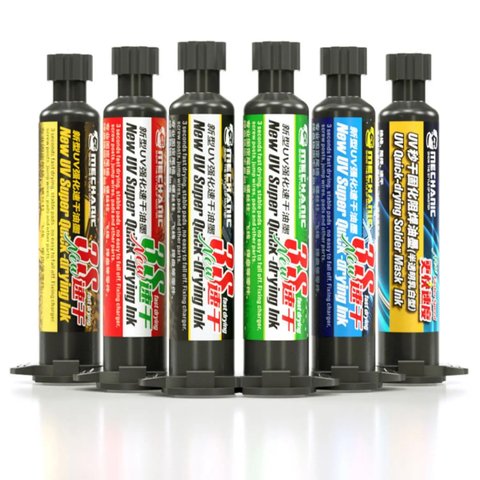 Máscara de soldadura Mechanic SU3, amarillo, 10 ml, UV Vista previa  2