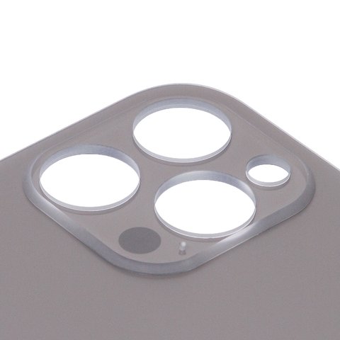 Задня панель корпуса для iPhone 12 Pro Max, сіра, не потрібно знімати скло камери, big hole, graphite Прев'ю 1