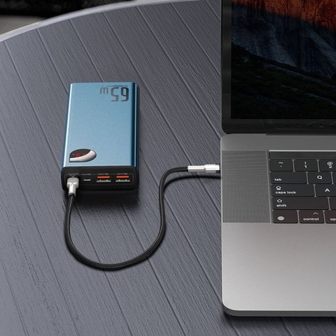 Power bank Baseus Adaman, 20000 мАч, 65 Вт, синий, Power Delivery (PD), #PPIMDA-D03 Превью 1