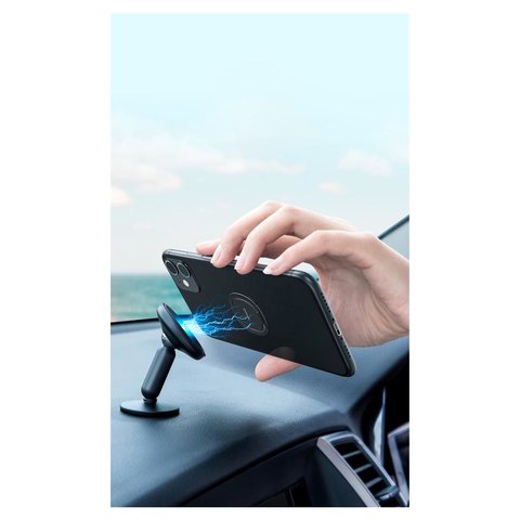 Тримач Baseus Invisible, клейка основа, кільце, сірий, метал, #SUYB-0A Прев'ю 1