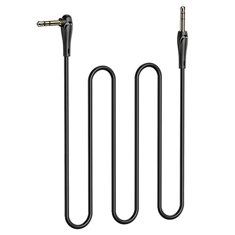 AUX-кабель Hoco UPA14, TRS 3.5 мм, 200 см, чорний, Г-подібний, #6931474716224 Прев'ю 2