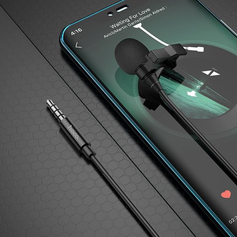 Микрофон петличный Hoco L14, с клипсой, TRRS 3.5 мм, 2 м, #6931474761132 Превью 2