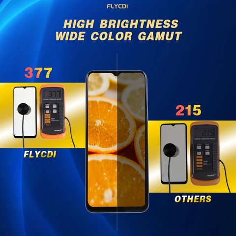 Дисплей для Vivo Y31 (2021), Y51 (2020), Y52s, Y53s, Y72 5G, черный, без рамки, FLYCDI, JT0093B Превью 2