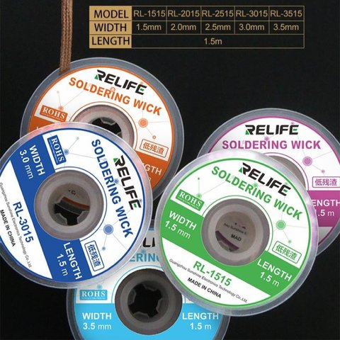 Лента-оплетка RELIFE RL-1515, (Ш) 1,5 мм, (Д) 1,5 м Превью 3