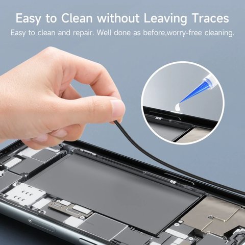 Клей JCID TP-030T, полиуретановый, прозрачный, для приклеивания задних крышек, для дисплейных рамок, быстросохнущий, 30 мл Превью 7