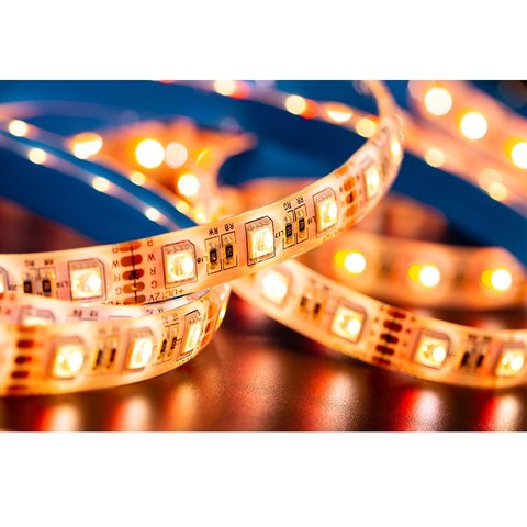 Светодиодная лента RGB+WW SMD5050 (300 светодиодов, 12 В, 5 м, IP65) Превью 1