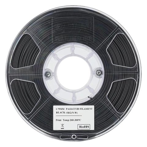 Філамент для 3D-принтера eSUN PA12+CF Black, 1 кг Прев'ю 1